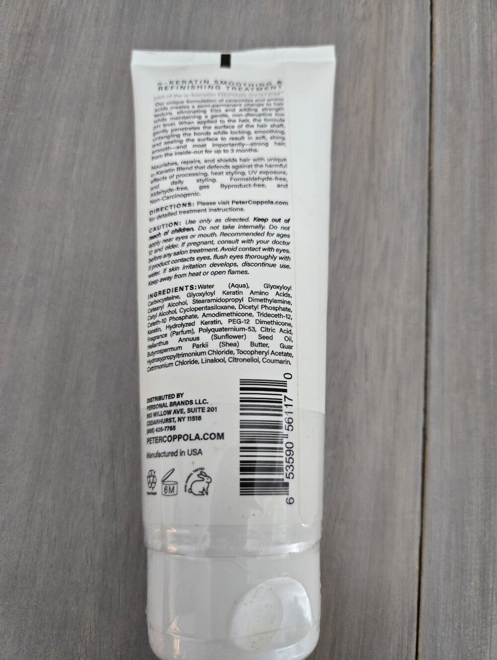Peter Coppola Keratin Smoothing Refinishing Treatment 3 Oz - Picture 3 of 3